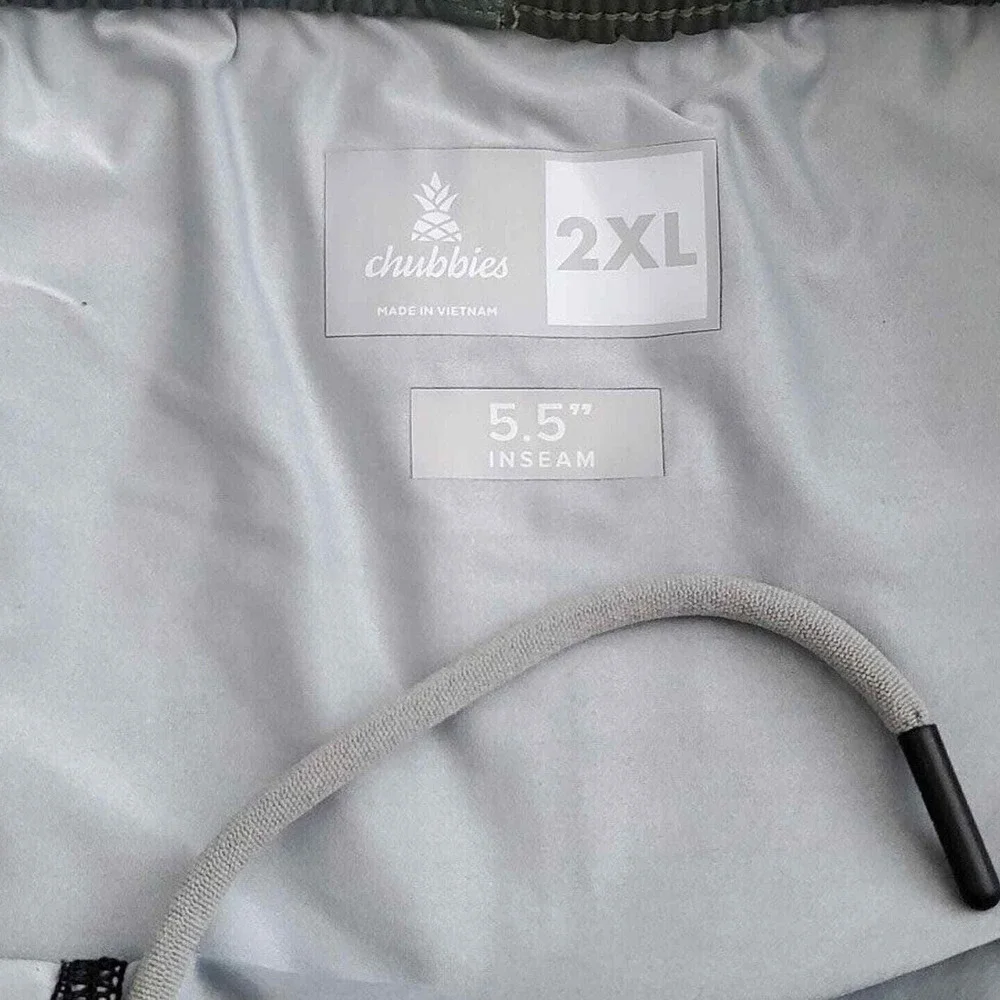 Chubbies (Men's‎ 2XL) You Can't See Me Green Camo 5.5